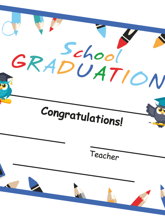 School Graduation Certificate